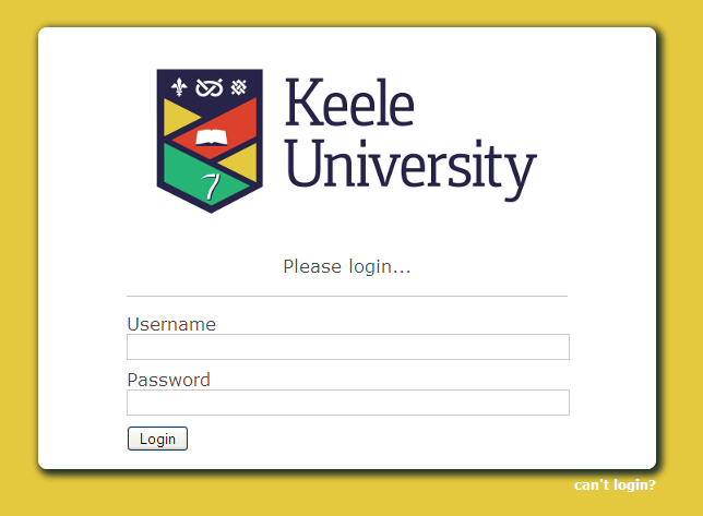 picture of open athens login screen