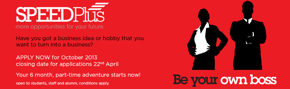 Student Enterprise Speed plus banner and link to pages