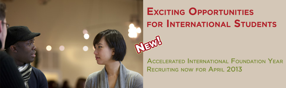 Accelerated International Foundation Year Banner