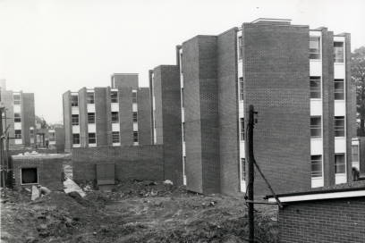Hawthorns construction September 1966