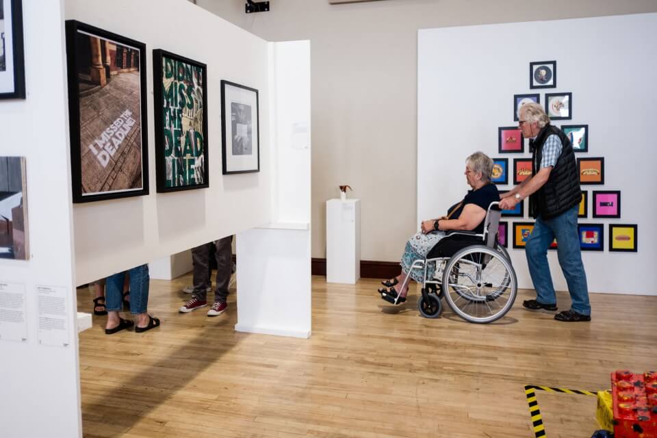 A view of the Three Counties Open Art Exhibition 2025.