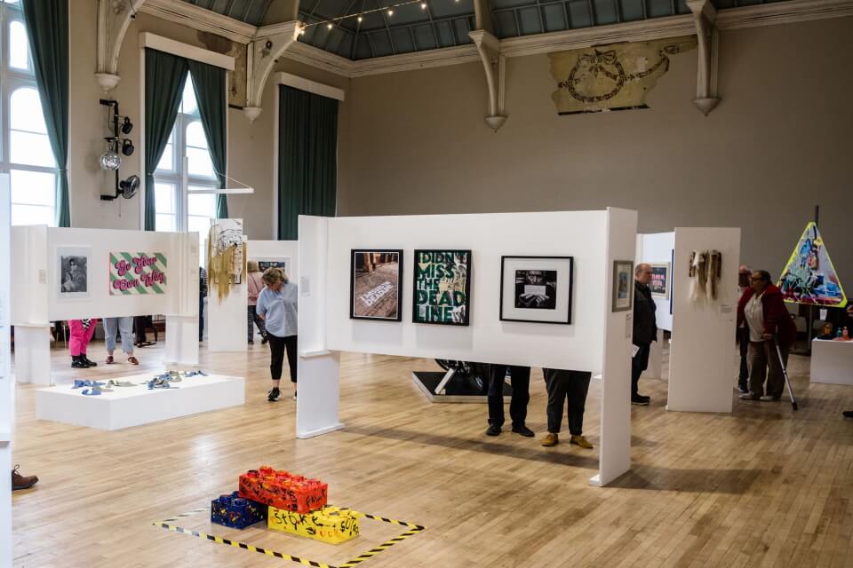 A view of the Three Counties Open Art Exhibition 2025.