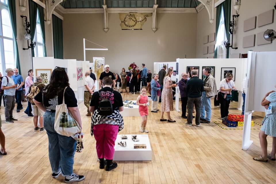 A view of the Three Counties Open Art Exhibition 2025.