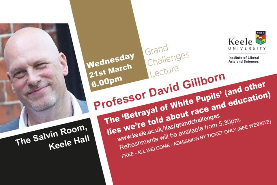 Professor David Gillborn Grand Challenges Lecture