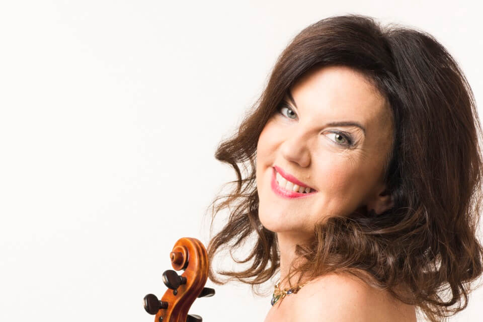 Solo violinist Tasmin Little performs at the New Vic Theatre
