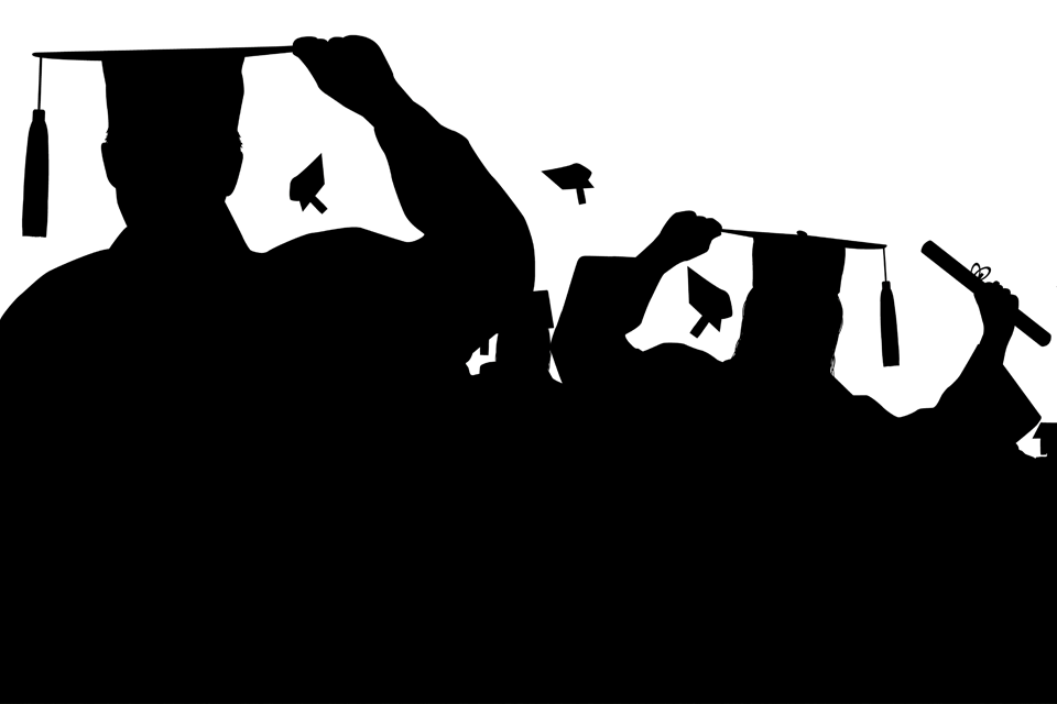 Graduation silhouette