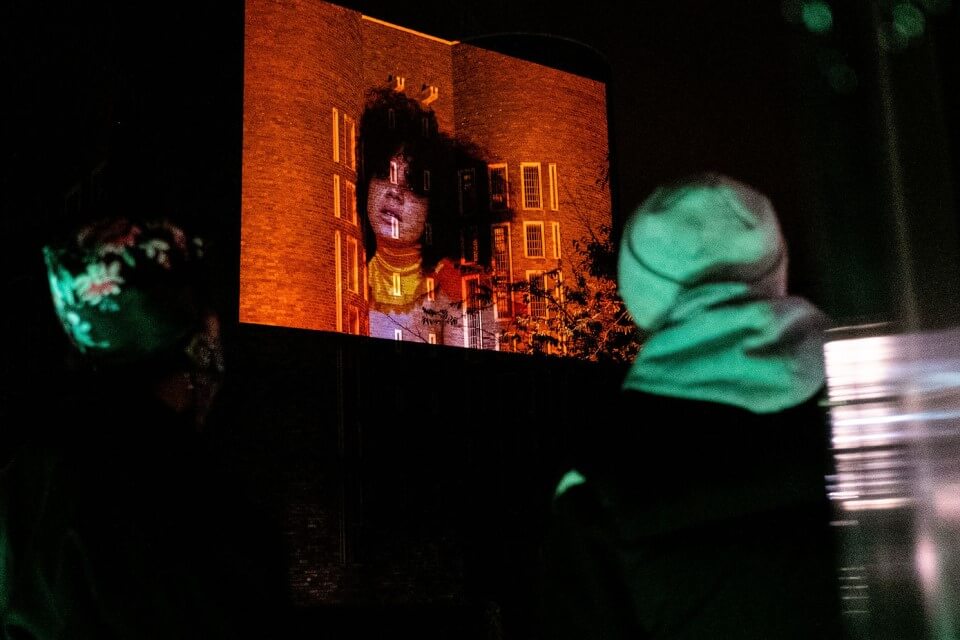 projection on the side of the chapel