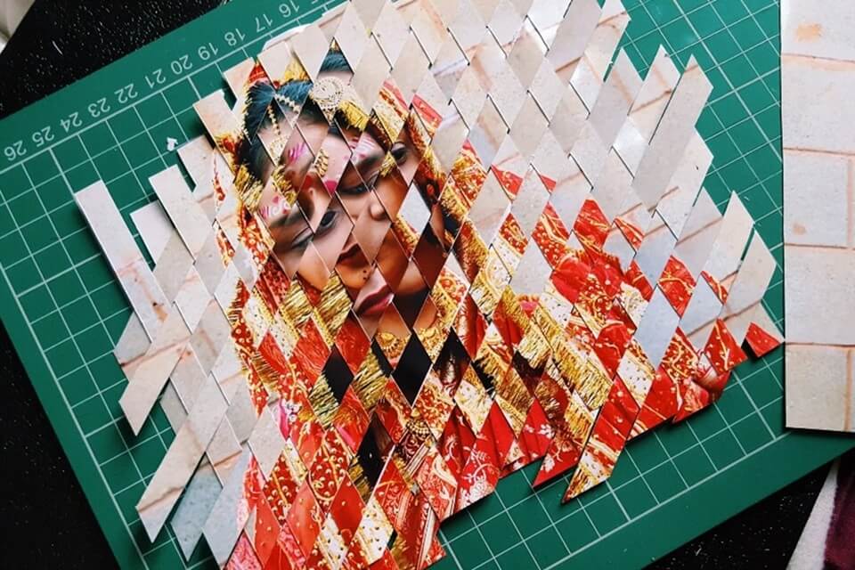 image of a photo weaved photograph