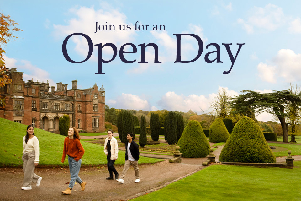 Open day image of students