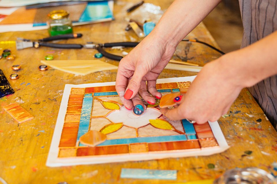Mosaic tile making