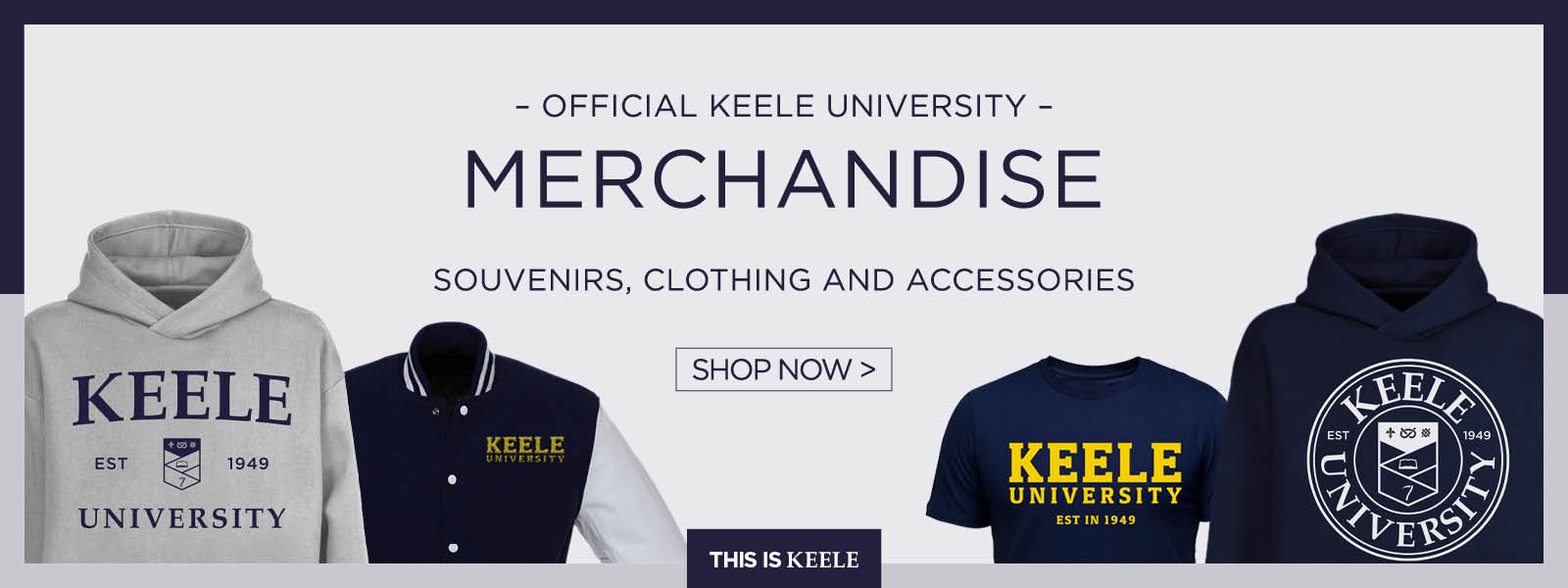 Merchandise at Keele University
