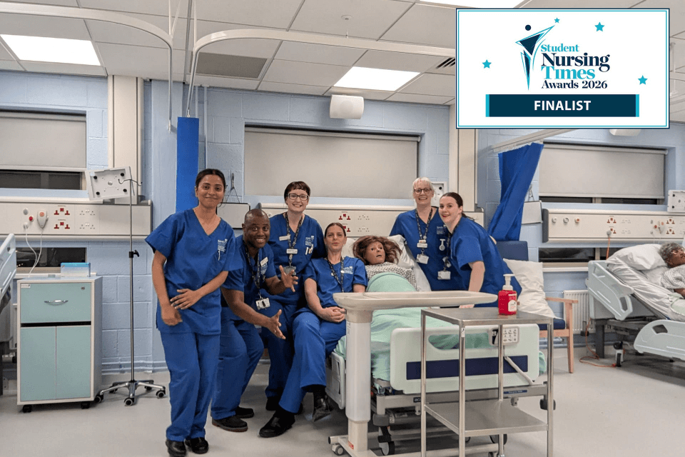 Keele celebrates shortlisting success at Student Nursing Times Awards 2026 
