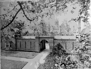 Vintage photo of the Clock House