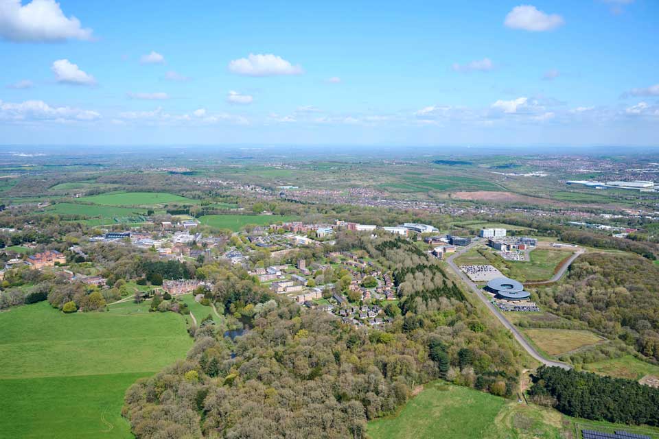 Keele campus from above