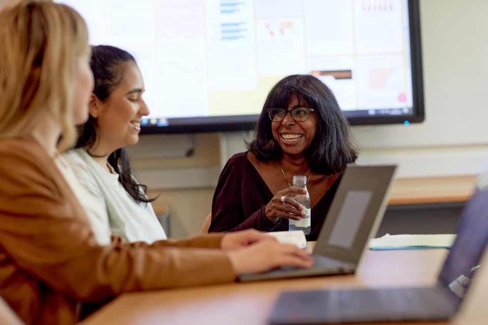 Social Sciences students at Keele in a classroom.