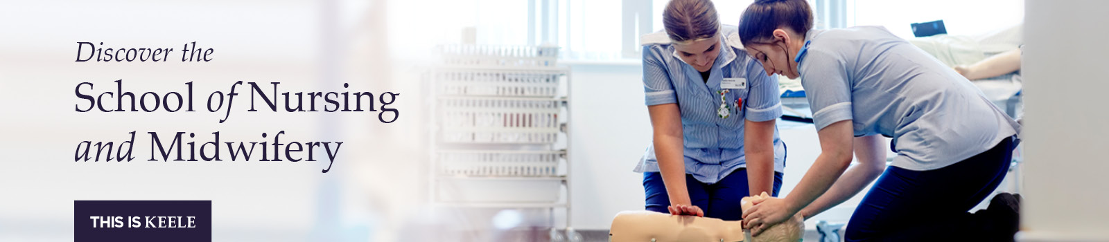 Nursing students with a manikin