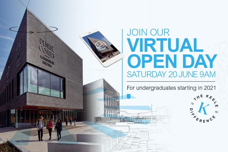 Keele University invites students to attend virtual open day