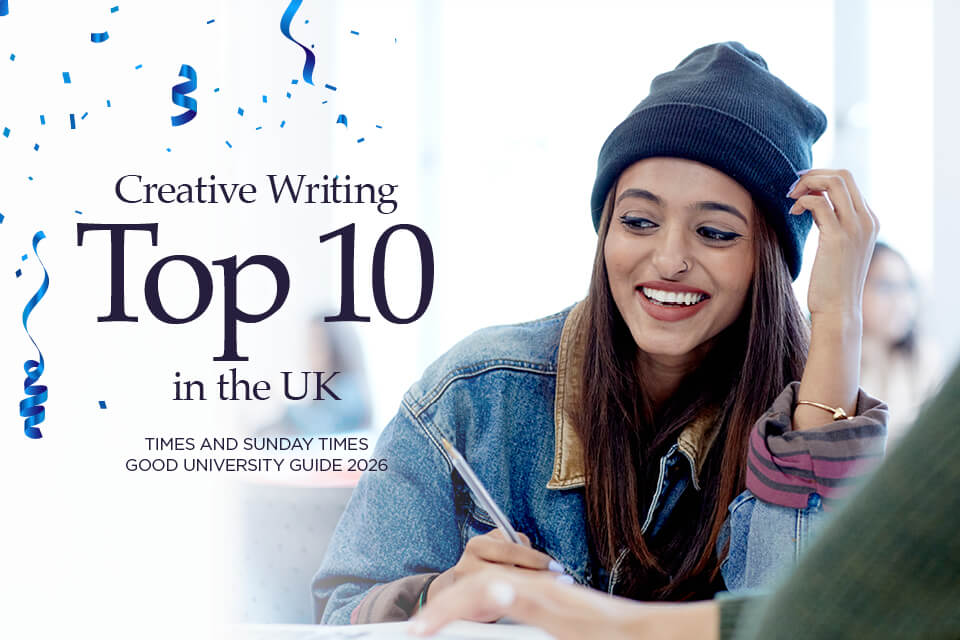Keele ranked among Top 10 universities in UK for Creative Writing
