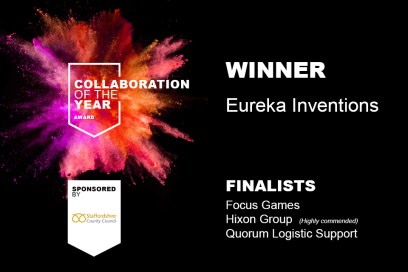 Winner of the Collaboration of the Year award, sponsored by Staffordshire County Council: Eureka Inventions