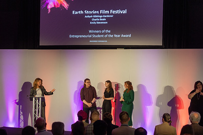 Entrepreneurial Student of the Year award winners - Earth Stories Film Festival 
