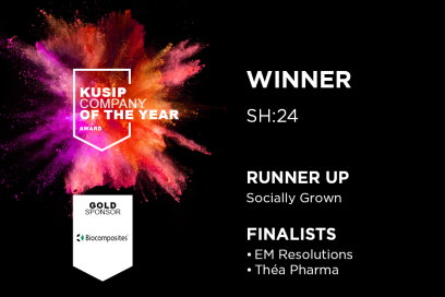 SH:24, winners of the Keele University Science and Innovation Park Company of the Year, sponsored by Biocomposites (Runner up – Socially Grown)
