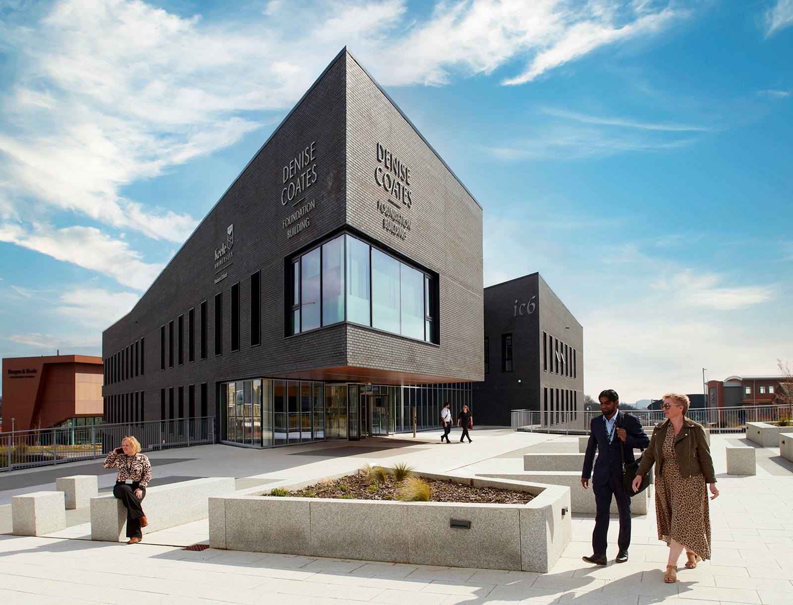 The Denise Coates Foundation Building, home to Keele Business School, Smart Innovation Hub, and Innovation Centre 6