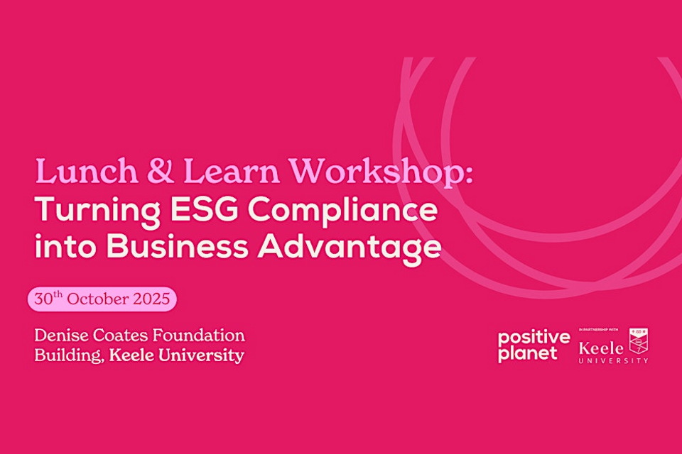 Lunch and learn workshop: Turning ESG Compliance into Business Advantage