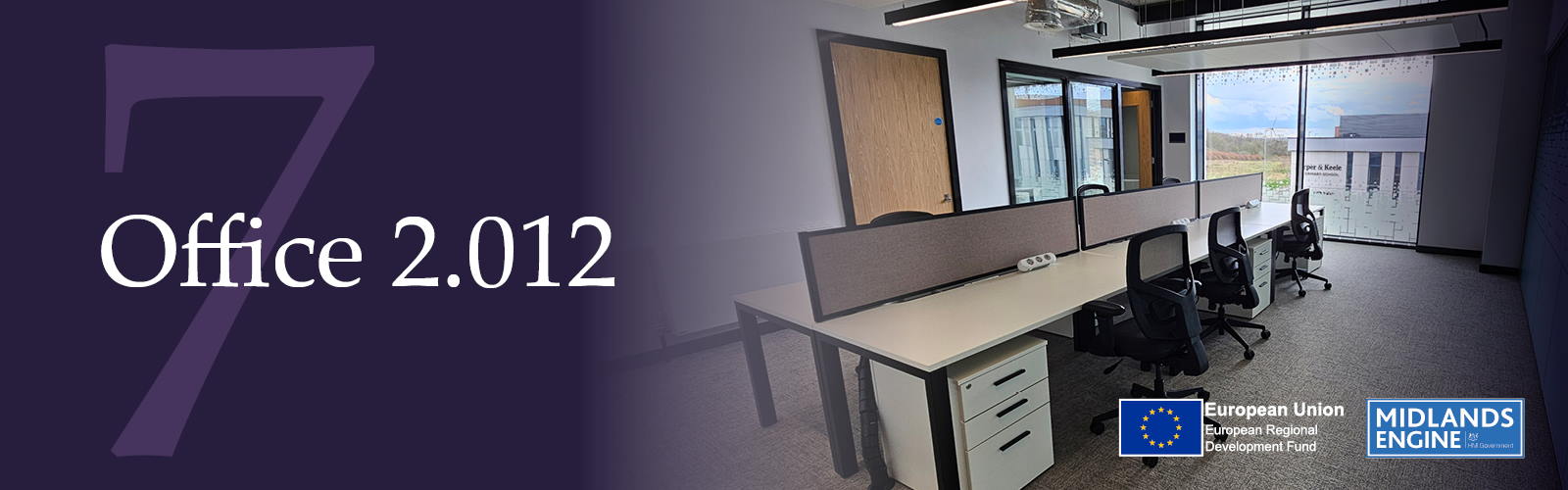 A photo of desks and tables in one of the IC7 offices