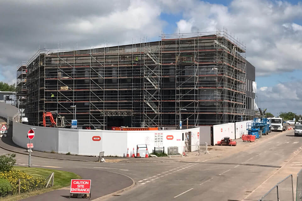 DCF building under construction 