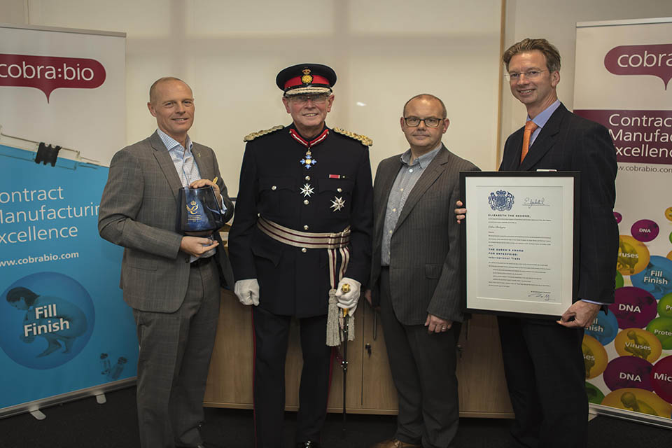 Keele University Science and Innovation Park tenant awarded the Queen’s Award for Enterprise in International Trade