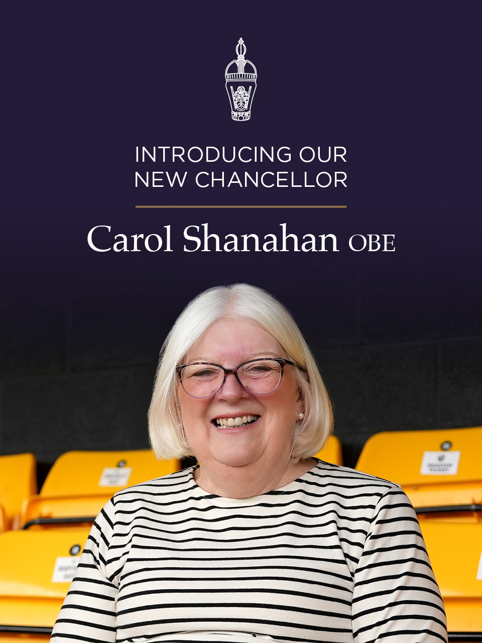 Introducing our new Chancellor, Carol Shanahan OBE