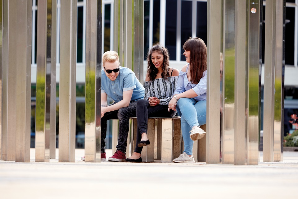 Students on campus