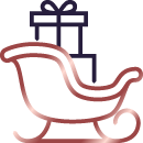 Xmas sleigh icon
