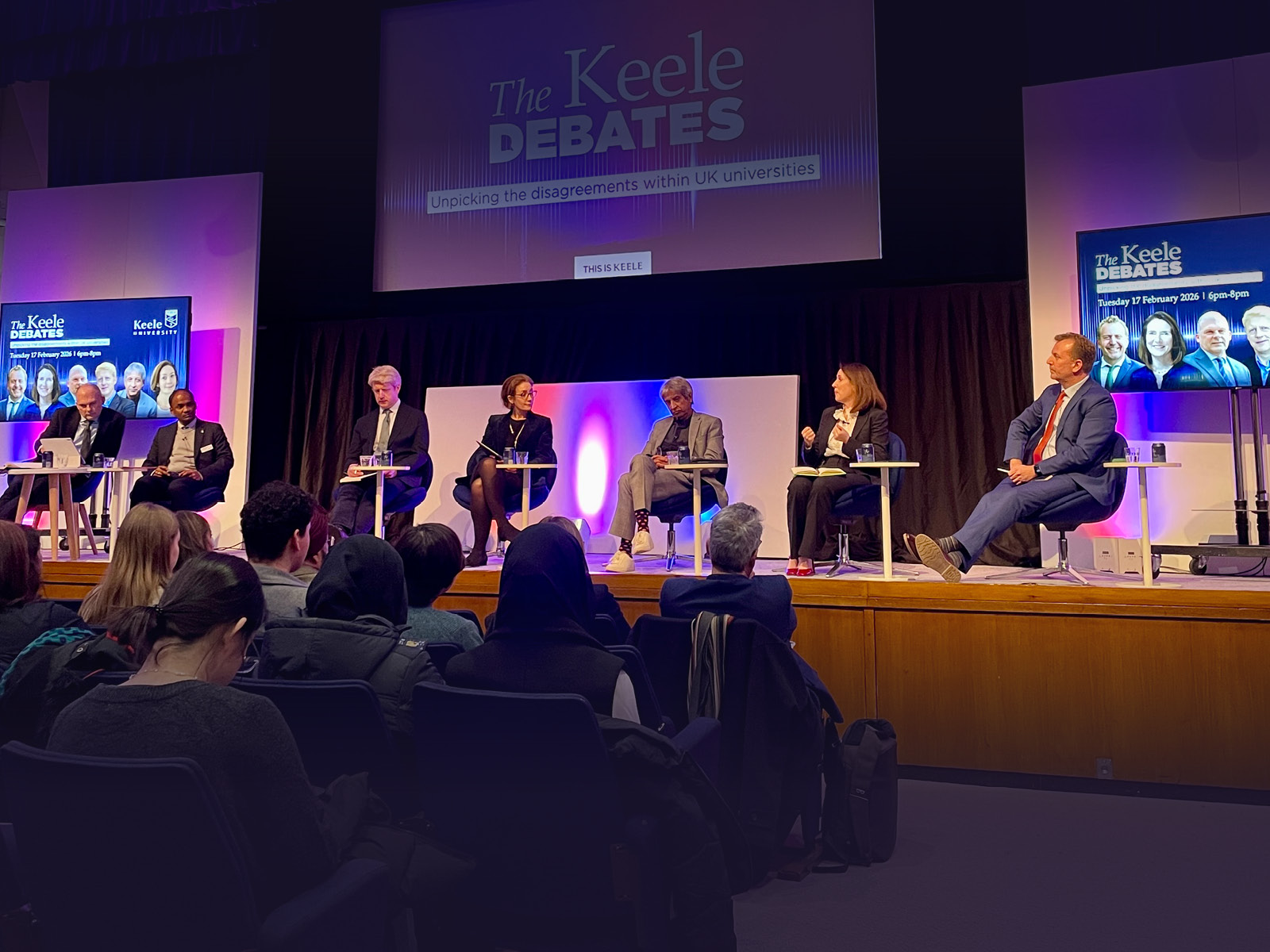 Image of the Keele Debates taking place in Keele's Innovation Centre