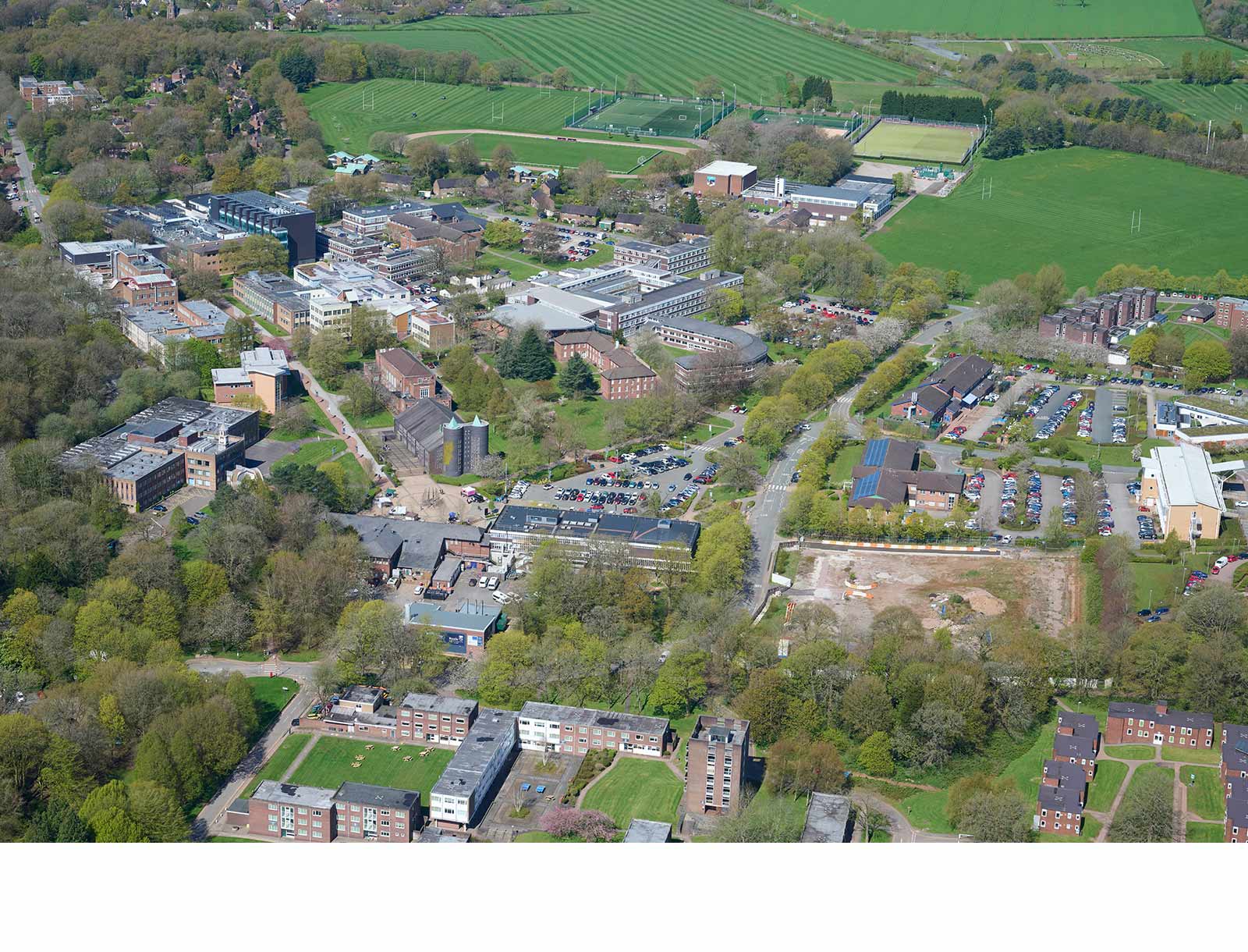 Keele University aerial shot