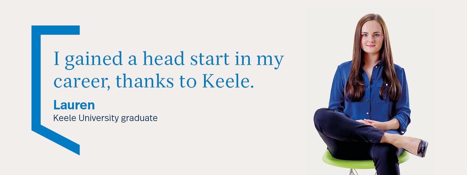 Lauren, Keele University graduate