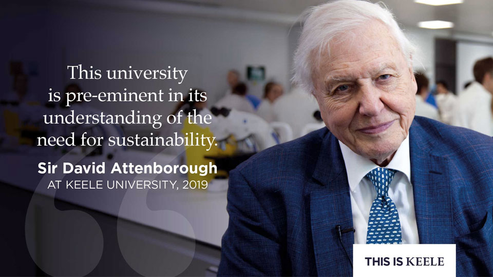 Sir David Attenborough opens world-class science facilities at Keele University