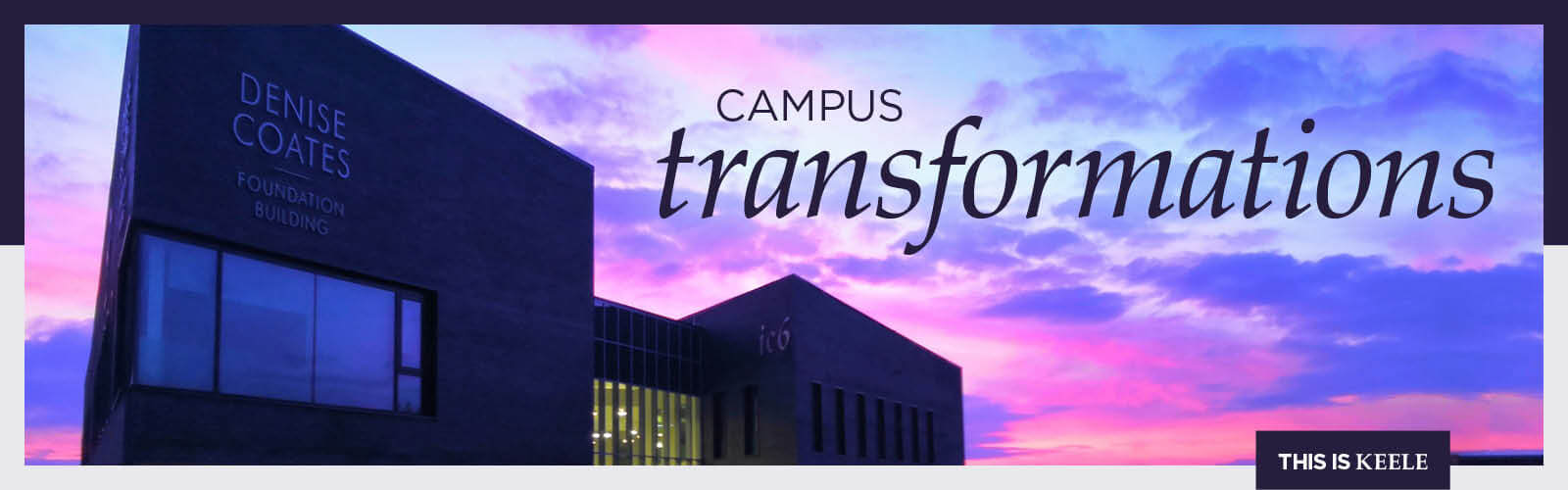 Aerial campus banner