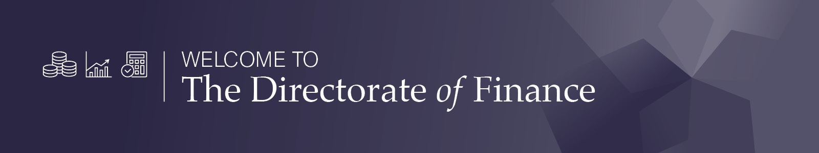 Finance Directorate banner