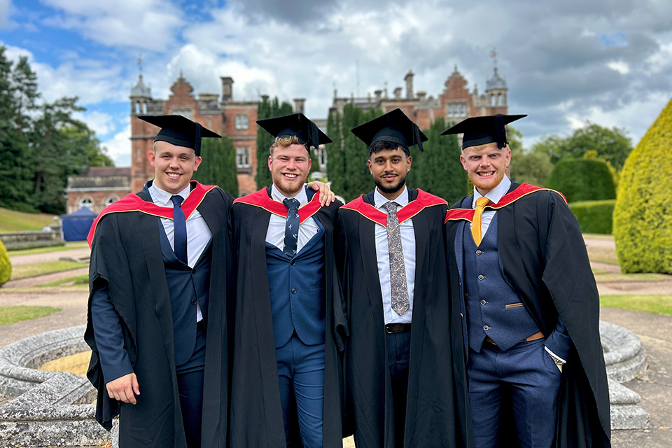 Graduates celebrating.