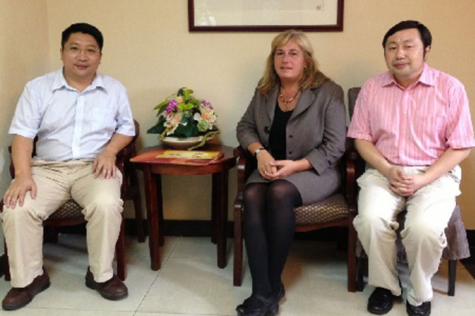 Meeting research partners in China