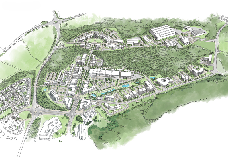 Keele Innovation District masterplan map