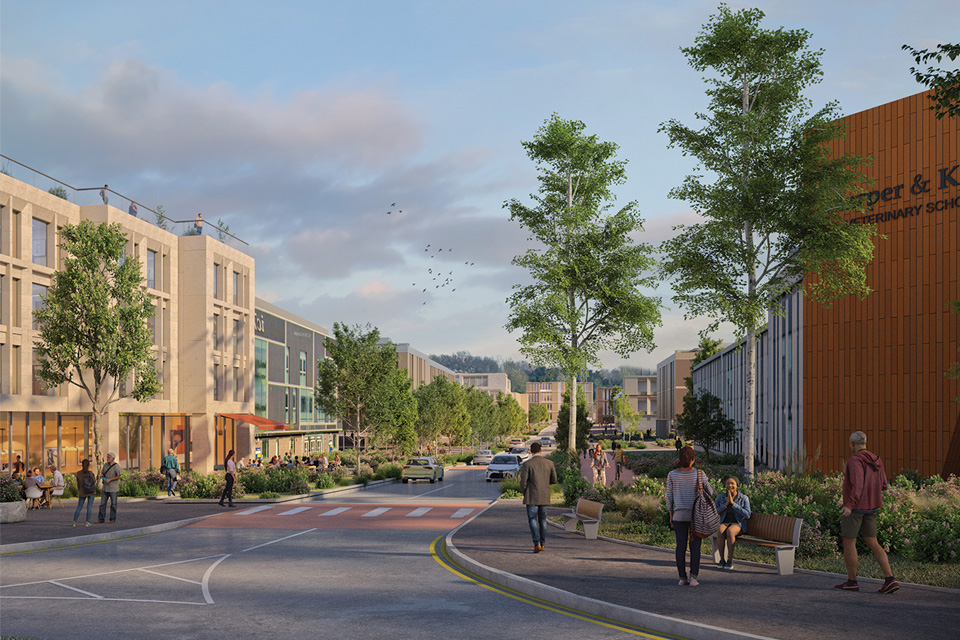 Artists' impression of the Keele Innovation District