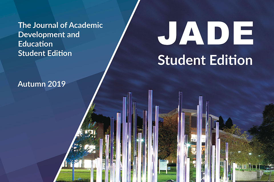 Celebrating Undergraduate Research: Fourth Student Edition of JADE published
