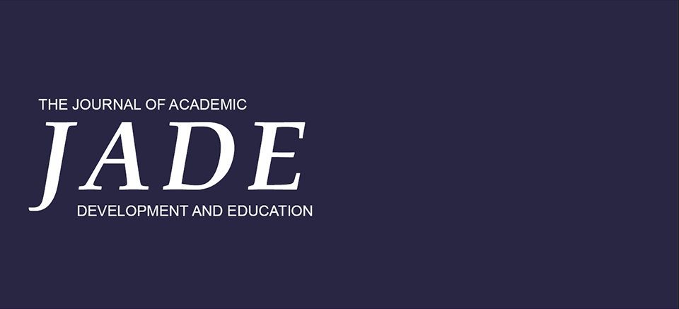 Issue 13 of the Journal Of Academic Development and Education (JADE) Published
