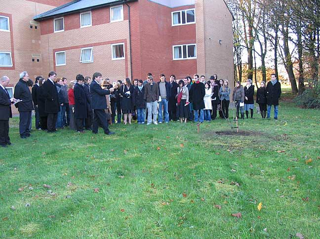 Casimir Fecher planting ceremony