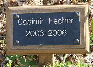 Casimir Fecher plaque