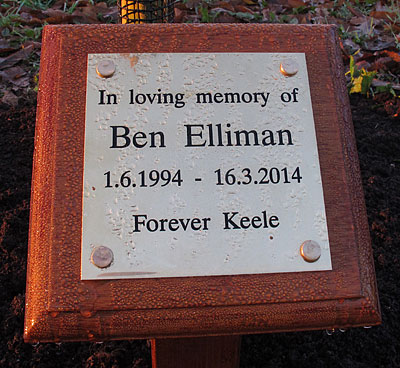 Ben Elliman plaque