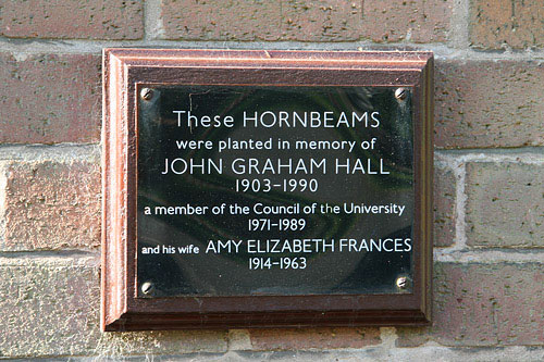 John Hall plaque
