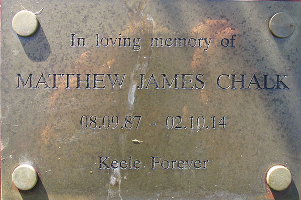 Matthew Chalk plaque